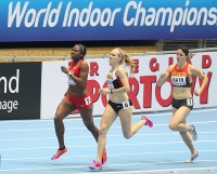 World Indoor Championships 2014, Sopot. 1 Day. Pentathlon - women. 800 Metres. Sharon Day-Monroe, USA, Brianne Theisen Eaton, CAN, Nadine Broersen, NED