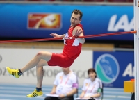 World Indoor Championships 2014, Sopot. 1 Day. Heptathlon - men. High Jump. Andrei Krauchanka, BLR