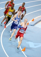 World Indoor Championships 2014, Sopot. 1 Day. 400 Metres - men. Semi-final. Pavel Maslák, CZE, Marek Niit, EST