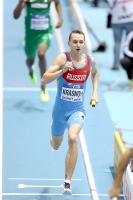 World Indoor Championships 2014, Sopot. 2 Day. 4x400 metres Relay - men. Heats. Vladimir Krasnov