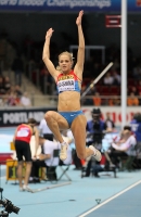 World Indoor Championships 2014, Sopot. 2 Day. Long Jump - women. Qualification. Darya Klishina, RUS