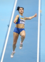 World Indoor Championships 2014, Sopot. 2 Day. Long Jump - women. Qualification. Anna Kornuta, UKR