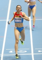 World Indoor Championships 2014, Sopot. 2 Day. 4x400 Metres Relay - women. Heats. Natalya Nazarova