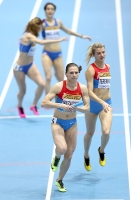 World Indoor Championships 2014, Sopot. 2 Day. 4x400 Metres Relay - women. Heats. Yuliya Terekhova and Natalya Nazarova