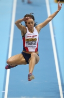 World Indoor Championships 2014, Sopot. Day 3. Long Jump - Women. Final. Katarina Johnson-Thompson, GBR
