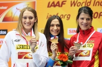 World Indoor Championships 2014, Sopot. Day 3. High Jump Champion's are Maria Kuchina, RUS and Kamila Licwinko, POL, bronza Ruth Beitia, ESP