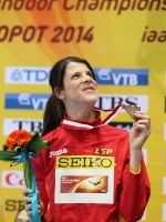 World Indoor Championships 2014, Sopot. Day 3. High Jump Bronza is Ruth Beitia, ESP