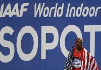 World Indoor Championships 2014, Sopot. Day 3. 3000 Metres - Men. Silver Bernard Lagat, USA