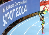 World Indoor Championships 2014, Sopot. Day 3. 60 Metres World Champion. Shelly-Ann Fraser-Pryce, JAM