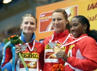 World Indoor Championships 2014, Sopot. Day 3. Pole Vault World Champion  Yarisley Silva, CUB, Silver Angelika Sidorova, RUS, Bronza Jirina Svobodová, CZE