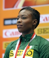 World Indoor Championships 2014, Sopot. Day 3. 60 Metres World Silver Murielle Ahouré, CIV