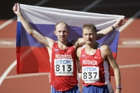 Sergey Kirdyapkin and Aleksey Voevodin. World Champion and silver medalist 2005 (Helsinki) at walk 50km