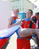 Aleksandr Ivanov (walk). Silver European Championships 2014. With Elmira Alembekova