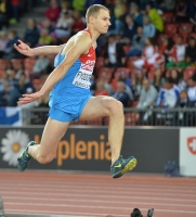 Aleksey Fyedorov. Triple jump European Bronze 2014, Zurich