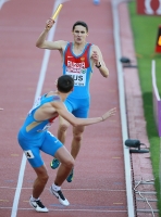 Pavel Trenikhin. 4x400 Metres Silver European 2014, Zuri