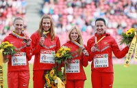 Marina Panteleyeva. 4100m Bronze European Championships 