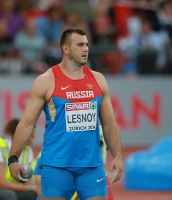European Athletics Championships 2014 /Zurich, SUI. Day 1. Shot Put Men Final. Aleksandr Lesnoy