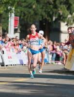 European Athletics Championships 2014 /Zurich, SUI. Day 3. 20km Race Walk Women Final. Vera Sokolova