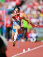 European Athletics Championships 2014 /Zurich, SUI. Day 5. Triple Jump Women Final. Yekaterina Koneva
