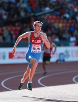 European Athletics Championships 2014 /Zurich, SUI. Day 5. 4 x 400m Relay Qualifying Round. Pavel Ivashko