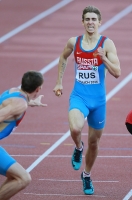 European Athletics Championships 2014 /Zurich, SUI. Day 5. 4 x 400m Relay Qualifying Round. Nikita Uglov