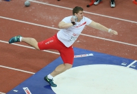 Prague 2015 European Athletics Indoor Championships. Shot Put Men Qualifying Rounds. Jakub SZYSZKOWSKI, POL
