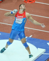 Prague 2015 European Athletics Indoor Championships. Shot Put Men Qualifying Rounds. Aleksandr Lesnoy, RUS