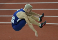 Prague 2015 European Athletics Indoor Championships. Long Jump Men Qualifying Rounds. Rain KASK, EST