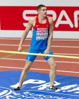 Prague 2015 European Athletics Indoor Championships. Heptathlon Men High Jump. Ilya Shkurenyev, RUS