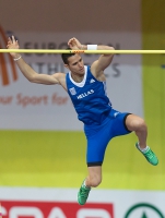 Prague 2015 European Athletics Indoor Championships. Pole Vault Men Final. Konstadínos FILIPPÍDIS, GRE
