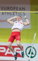 Prague 2015 European Athletics Indoor Championships. Pole Vault Men Final. Piotr LISEK, POL