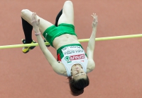 Prague 2015 European Athletics Indoor Championships. High Jump Women Final. Venelina VENEVA-MATEEVA, BUL