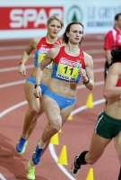 Prague 2015 European Athletics Indoor Championships. Pentathlon Women 800m. Anna BLANK, RUS