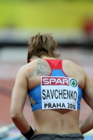 Prague 2015 European Athletics Indoor Championships. Pole Vault Women Qualifying Rounds. Anastasiya SAVCHENKO, RUS