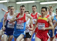 Prague 2015 European Athletics Indoor Championships. 3000m Men Qualifying Rounds