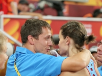 Yuriy Borzakovskiy. World Championships 2015, Beijing. With Anna Chucherova