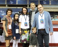 Russian Winter 2016. Tatyana Lebedeva with family, Yelena Slesarenko and Andrey Silnov 