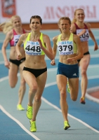 Russiun Indoor Championships 2016. 3000m. Svetlana Aplachkina and Yekaterina Sokolenko