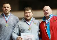 Russiun Indoor Championships 2016. Shot Put. Konstantin Lyadusov, Aleksandr Lesnoy, Maksim Sidorov