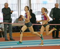 Russiun Indoor Championships 2016. 1500m. Yekaterina Shapovalova, Yekaterina Ivonina