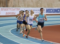 Russiun Indoor Championships 2016. 1500m. Nikita Vysotskiy ( 223), Anton Kulyatin ( 390), Yevgeniy Ravko ( 416)