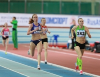 Russiun Indoor Championships 2016. 5000m. Rimma Rodko ( 382),  Yelena Sedova ( 384)