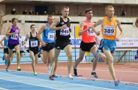 Russiun Indoor Championships 2016. 5000m. Igor Maksimov ( 389), Oleg Ilin ( 504), Aleksey Popov ( 446), Andrey Minzhulin ( 55), Andrey Rusakov ( 82), Nikolay Chavkin ( 420)