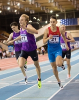 Russian Winter 2017. 400m. Artyem Denmukhametov and Aleksandr Skorobogatko