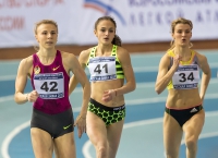 Russian Winter 2017. 400m. Yekaterina Renzhina, Polina Miller, Yuliya Kuznetsova
