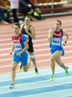 Russian Indoor Championships 2017. 400 Metres. Artyem Denmukhametov (306), Dmitriy Zharov (620), Aleksey Kenig (465)