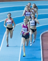 Russian Indoor Championships 2017. 400 Metres. Yekaterina Renzhina ( 127),Alyena Musalyeva ( 289), Valeriya Khramova ( 389), Tatyana Zotova ( 436)