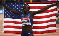IAAF WORLD CHAMPIONSHIPS LONDON 2017, LONDON. 100m World Champion 2017 is Tori BOWIE, USA