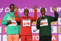 IAAF WORLD CHAMPIONSHIPS LONDON 2017. Marathon World Champion 2017, London Geoffrey Kipkorir KIRUI, KEN. Silver Tamirat TOLA, ETH?
 Bronze Alphonce Felix SIMBU, TAN