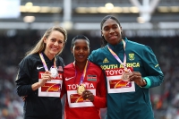 IAAF WORLD CHAMPIONSHIPS LONDON 2017, LONDON. 1500 World Champion 2017, London is Faith Chepngetich KIPYEGON, KEN. Silver	is Jennifer SIMPSON, USA,  Bronze is Caster SEMENYA, RSA